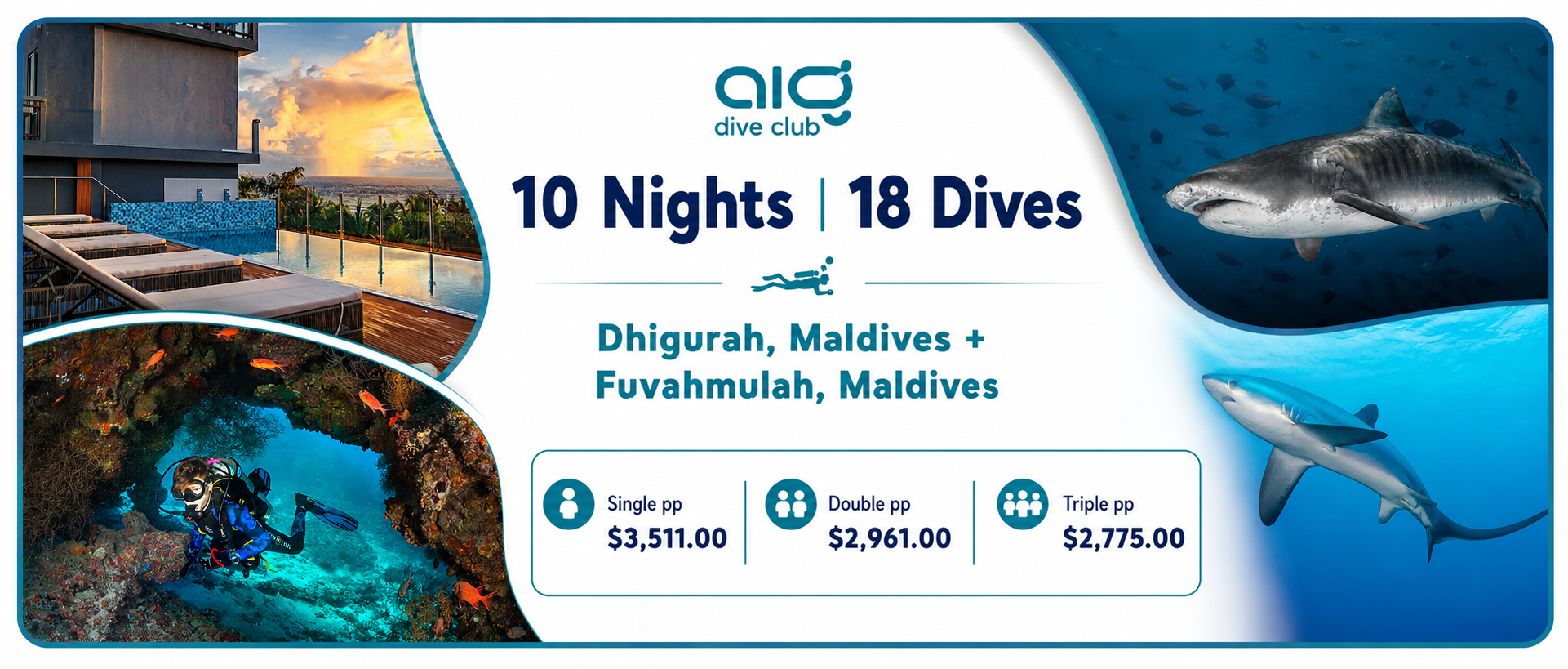 APEX SEAS EXPERIENCE - (Combo Package - Dhigurah, Maldives + Fuvahmulah, Maldives)