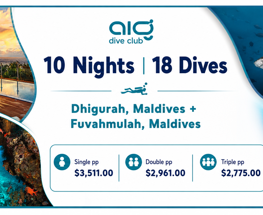 APEX SEAS EXPERIENCE - (Combo Package - Dhigurah, Maldives + Fuvahmulah, Maldives)