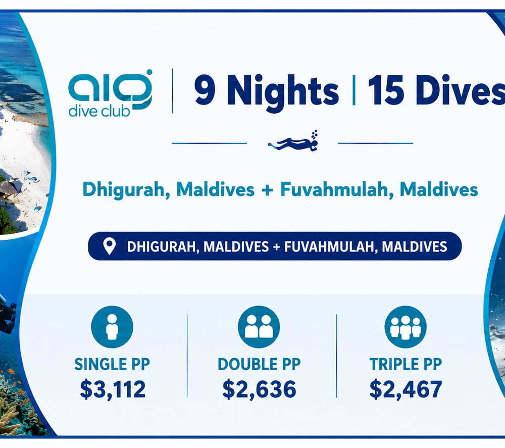 ELITE OCEAN ICONS - (Combo Package - Dhigurah, Maldives + Fuvahmulah, Maldives)
