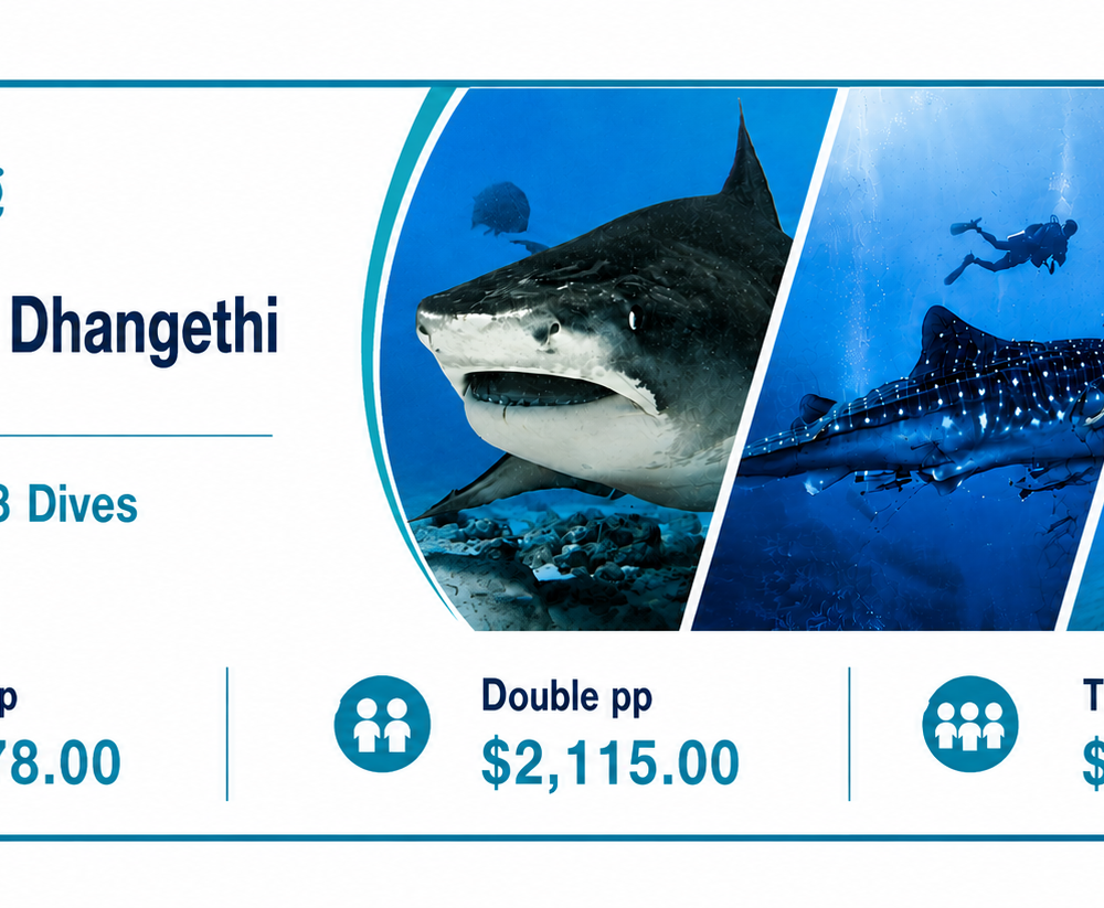MALDIVES APEX ENCOUNTER (Combo Package - Fuvahmulah, Maldives + Dhangethi, Maldives)